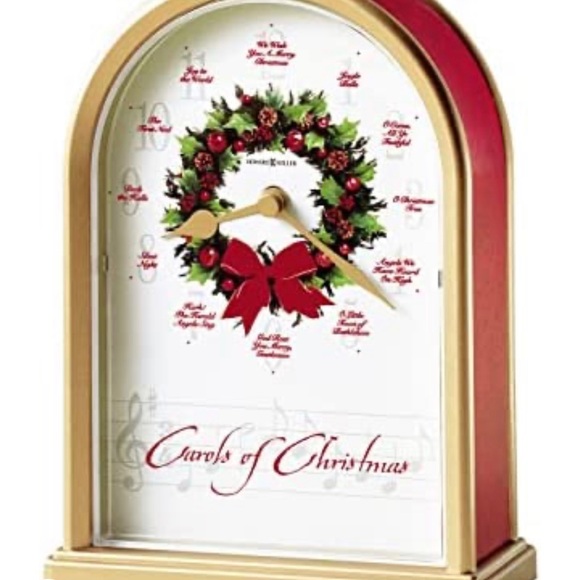 Howard Miller carols of Christmas mantle clock - Picture 3 of 4